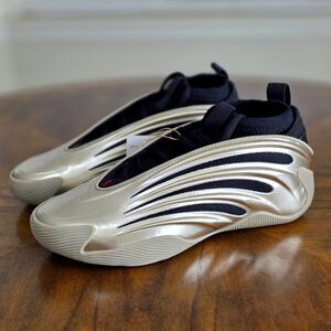 Adidas Harden Volume 9 Cyber Metallic Gold Black Basketball Women's 11 JR2506